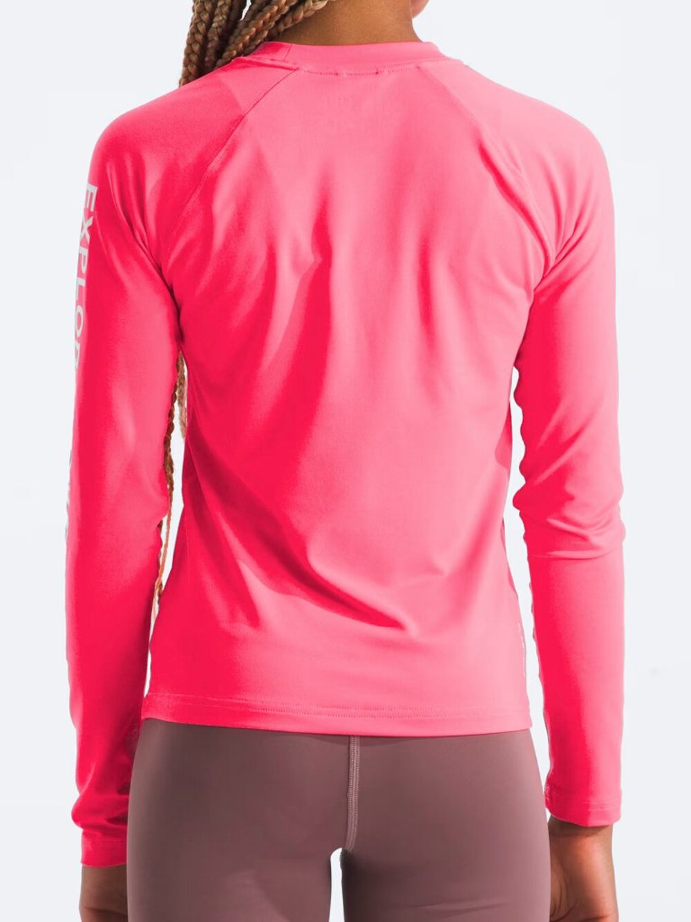 The North Face bright pink long-sleeve swim shirt L - Picture 11 of 12